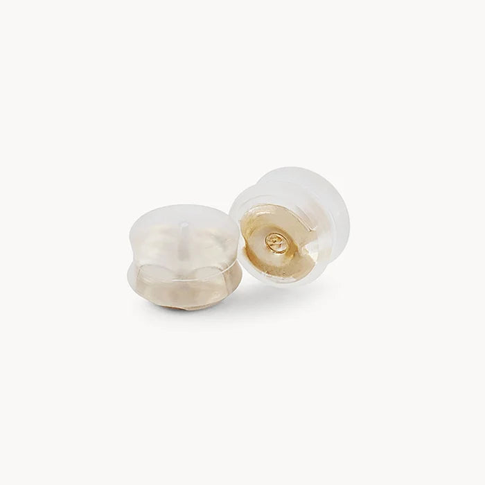 Revival Dainty Snake Earrings in 14k yellow gold, studio detail view 2