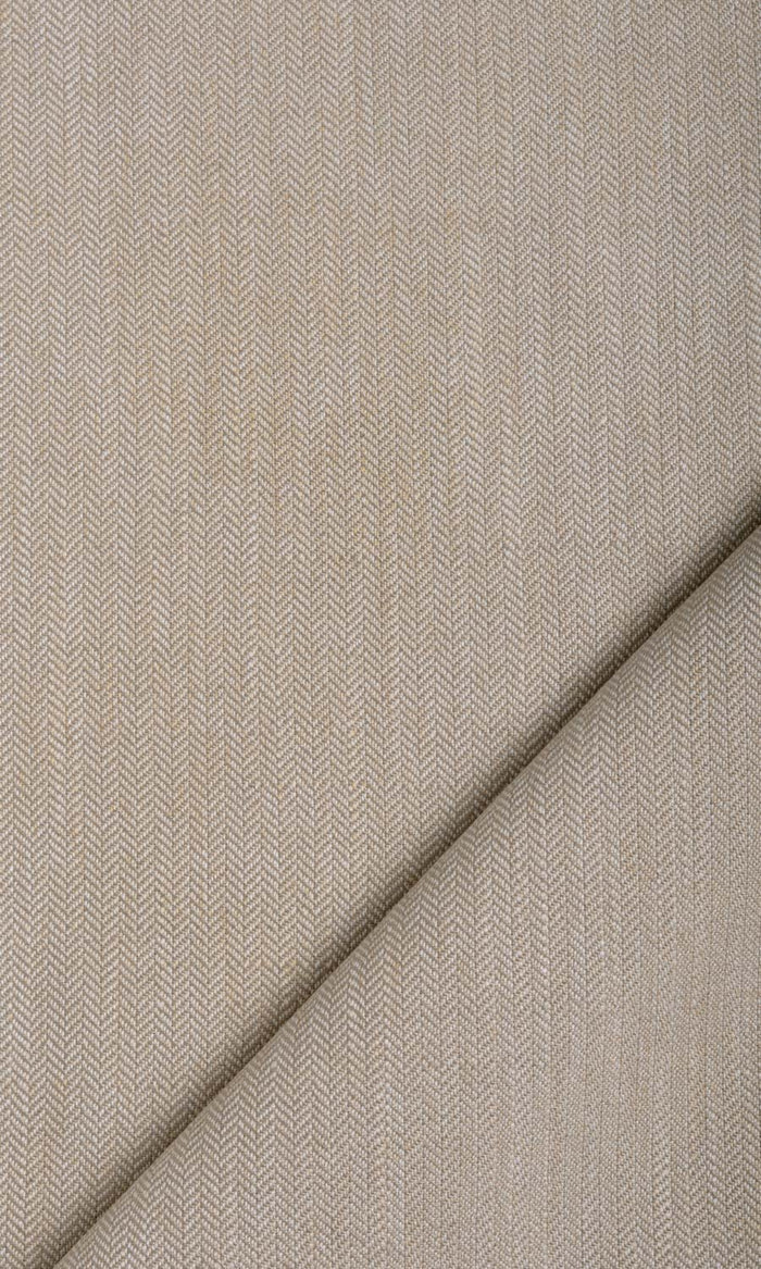 Herringbone Textured Fabric By the Metre for Curtains & Drapes (Pale Brown)