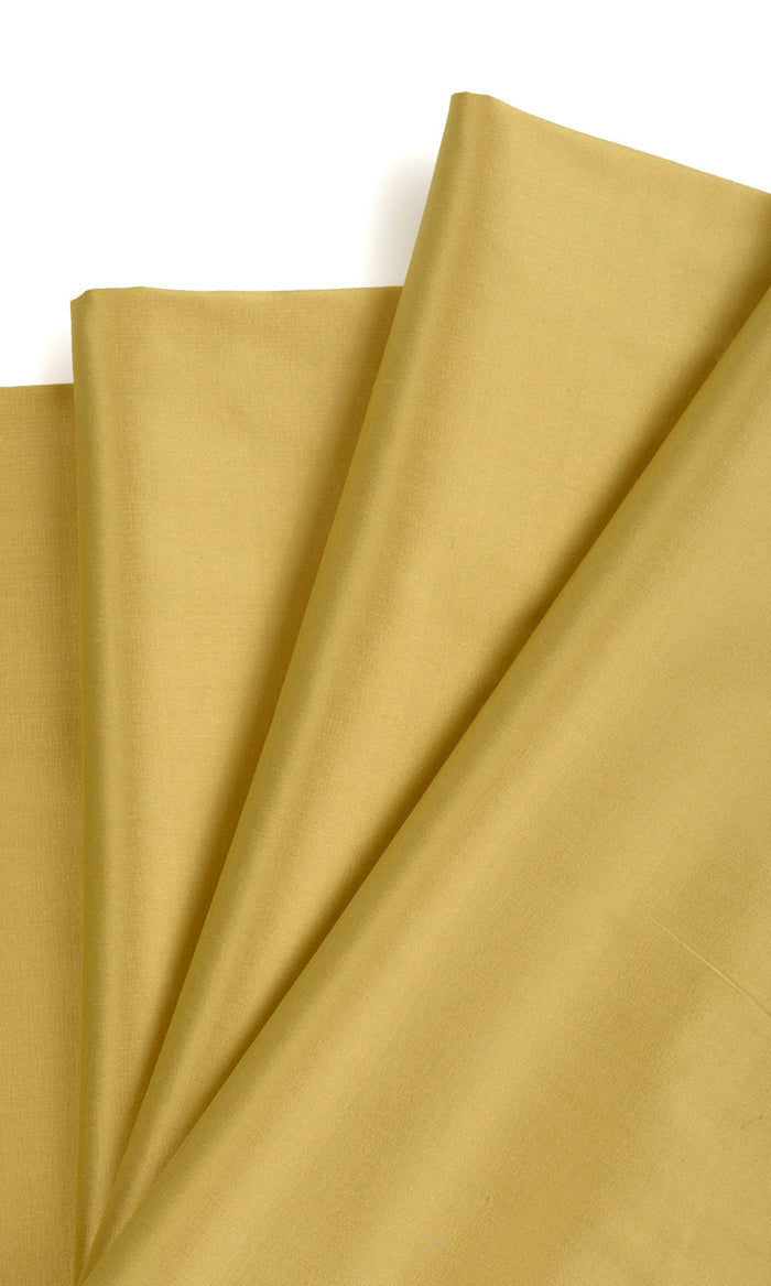 Shantung Silk Pinch Pleat, Rod Pocket, Eyelet Curtains (Ochre/ Mustard Yellow)