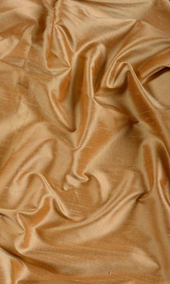 Shantung Silk Any Size Style Curtains (Mustard Gold)