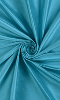 Shantung Silk Drapes (Aqua Blue)