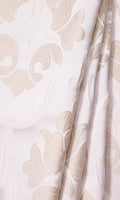 Self-Patterned Damask Drapes (Beige/ Cream)