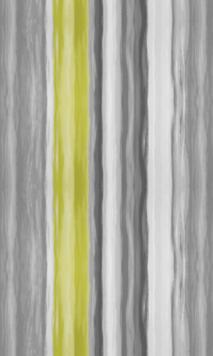 Dimout Striped Home Textile Fabric Material By the Metre (Pear Green/ Grey)