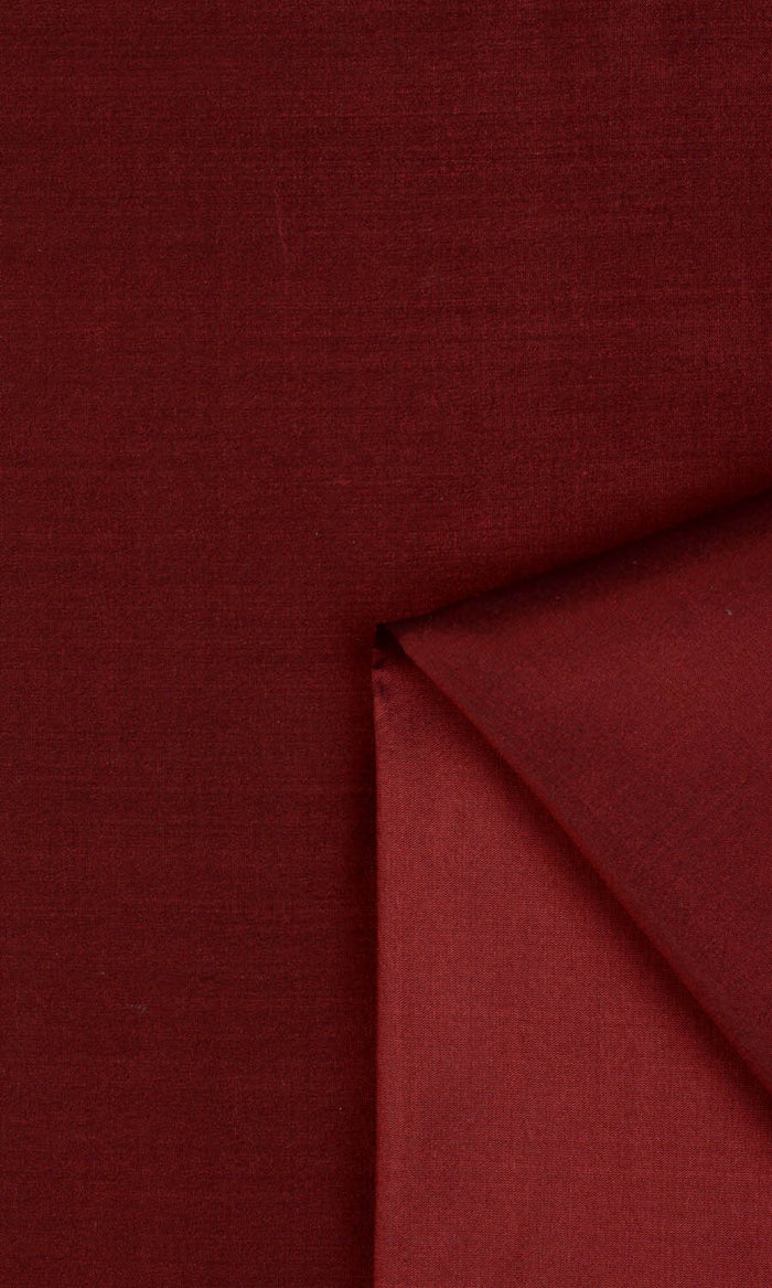 Shantung Silk Curtains / Drapes / Window Drapery Panels (Burgundy Red)
