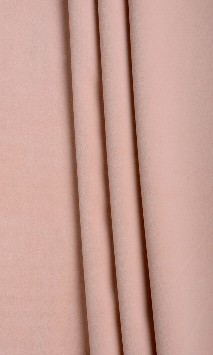 Velvet Home Textile Fabric Material By the Metre (Blush Pink)