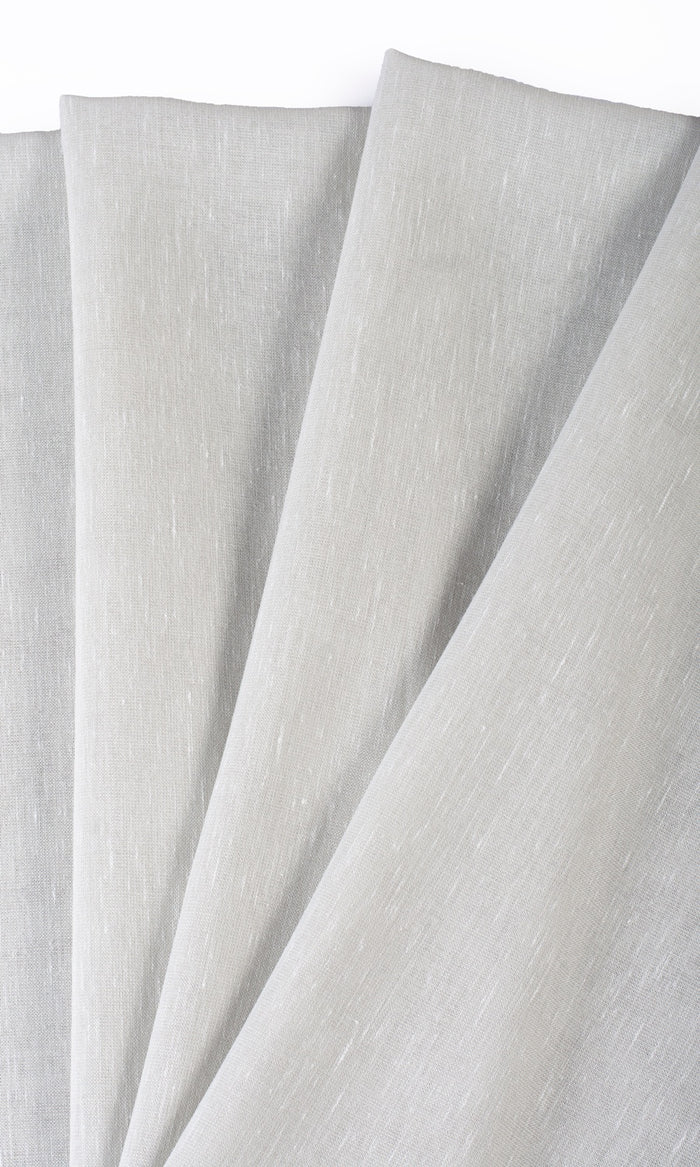 Plain Sheer Fabric Material By the Metre (Warm Gray)
