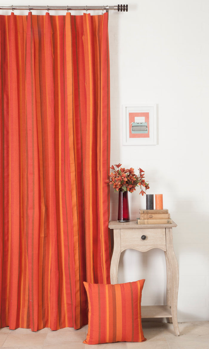 Cotton Home Décor Fabric By the Metre (Orange)