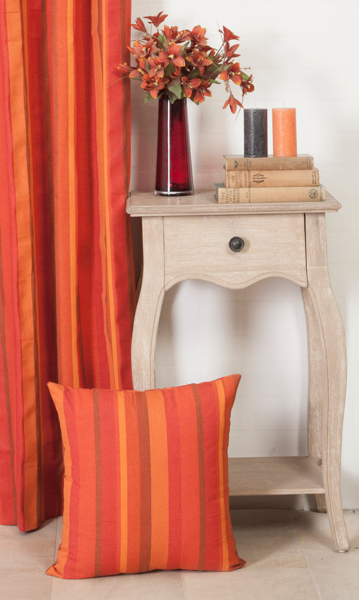 Cotton Curtain Panels (Orange) Extra Long Short Wide