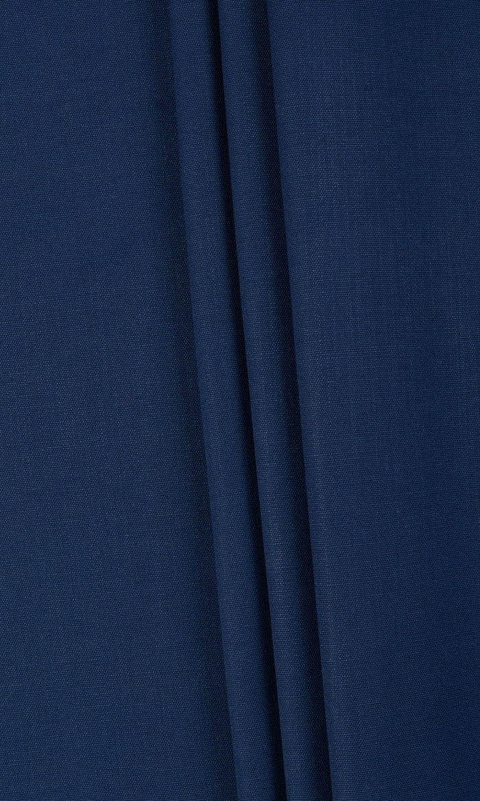 Plain Cotton Window Treatments Fabric By the Metre (Navy Blue)