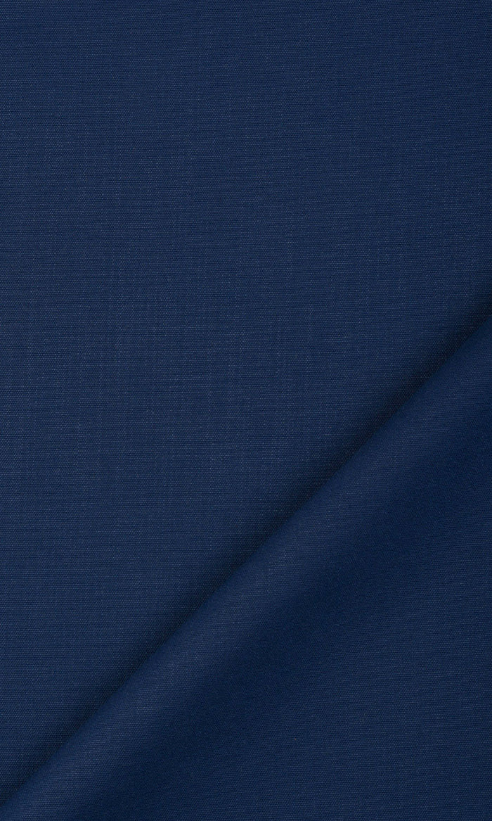Plain Cotton Made-to-Measure Curtains (Navy Blue)