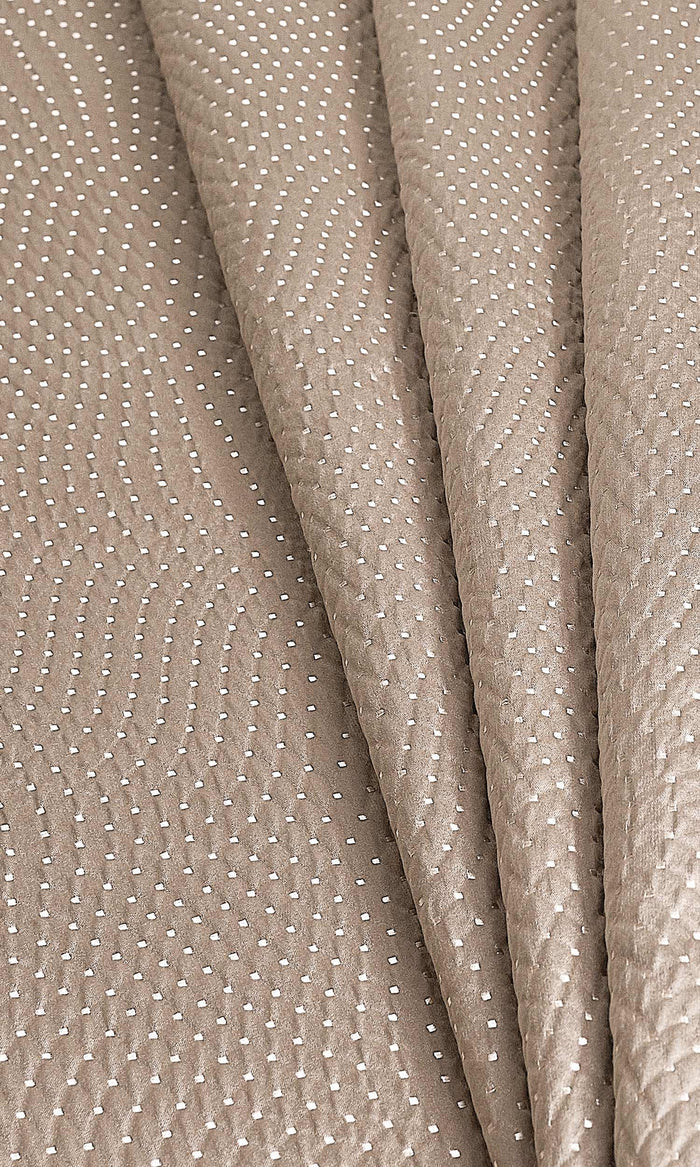 Silk-Blend Home Décor Fabric By the Metre (Caramel Brown)