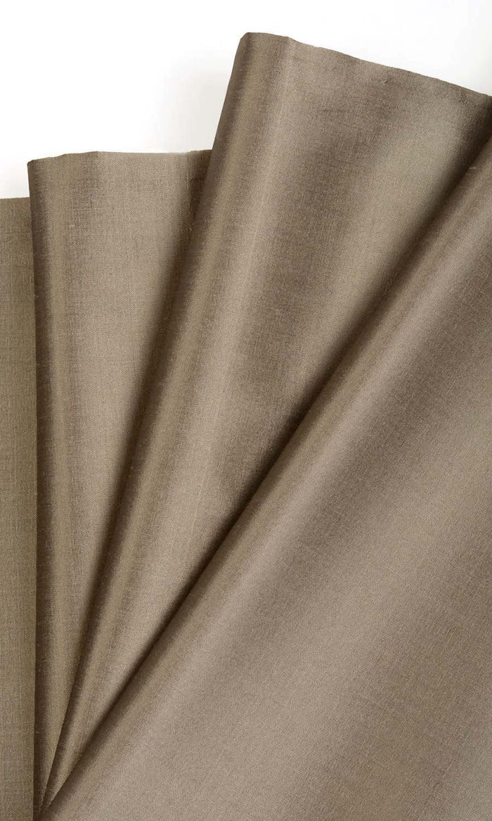 Shantung Silk Curtains (Brown) Extra Long Short Wide