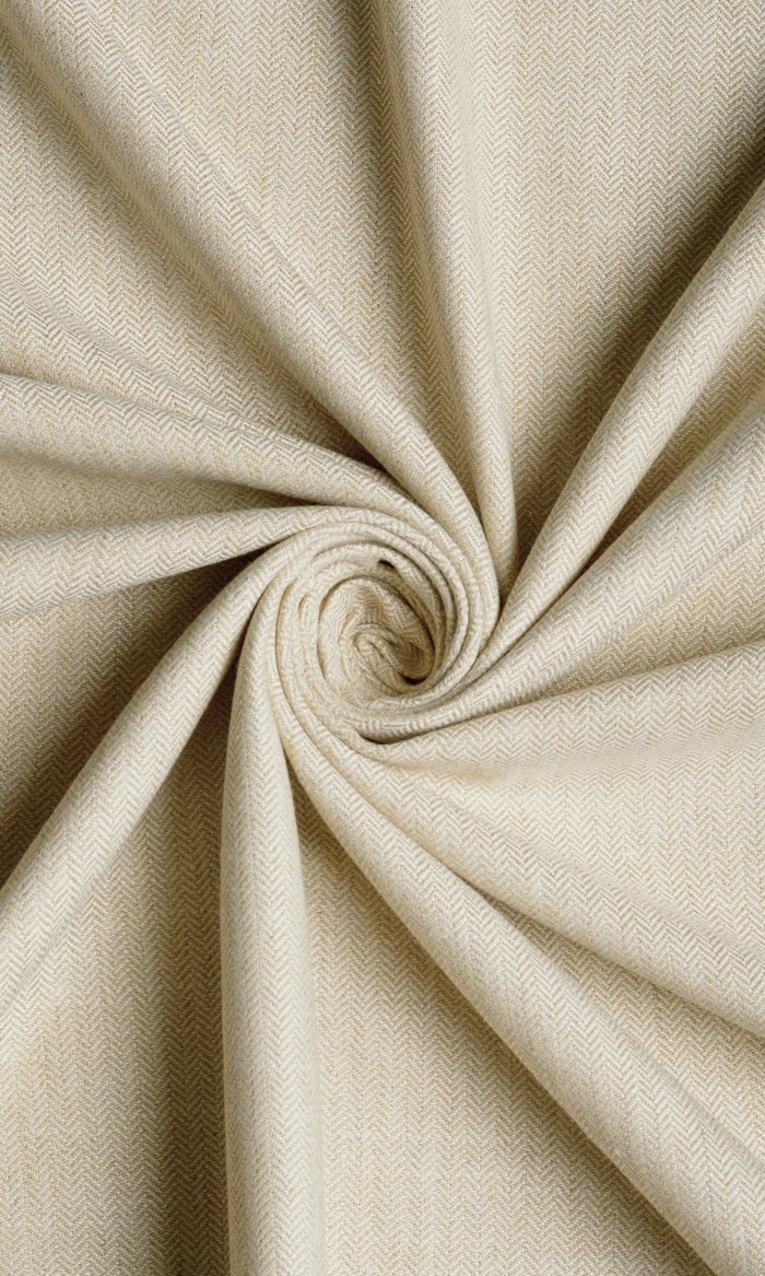 Herringbone Textured Drapery (Beige)