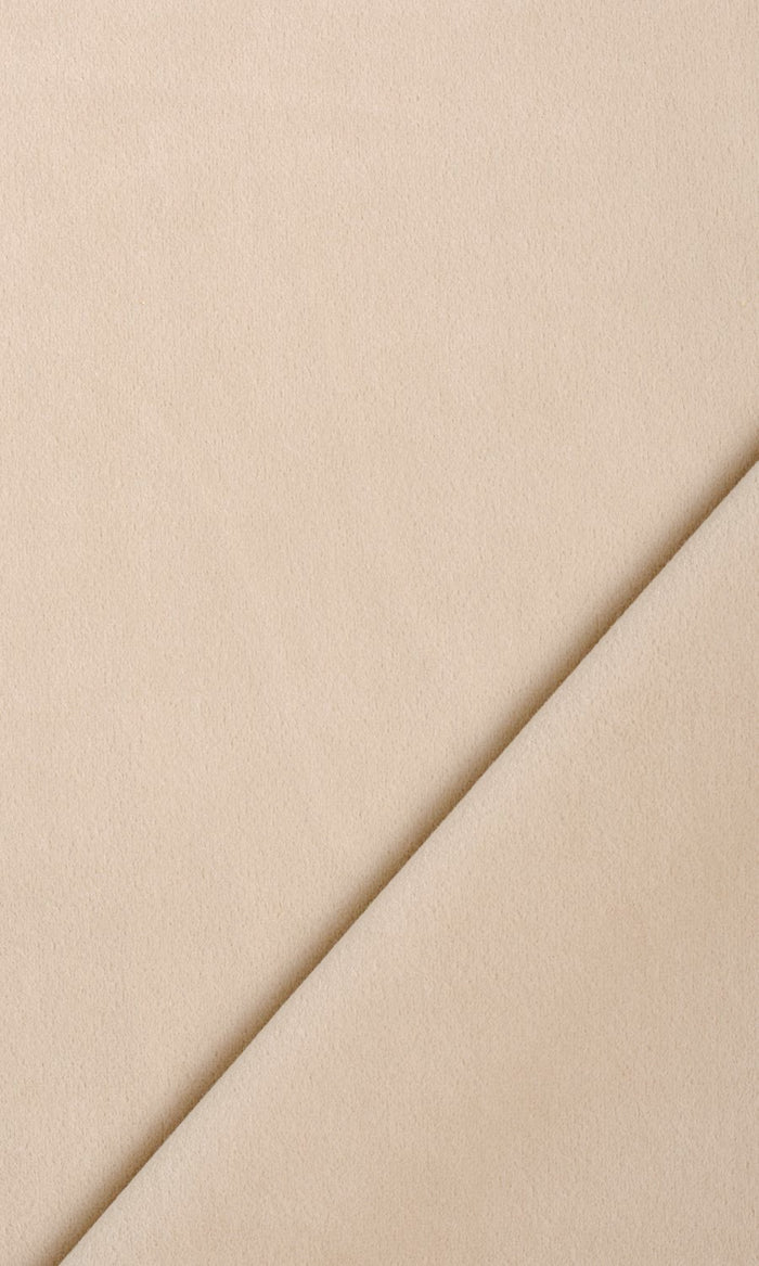 Velvet Window Treatments Fabric By the Metre (Beige)