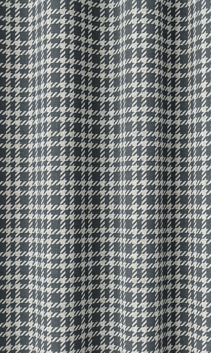 Check Patterned Home Décor Fabric By the Metre (Slate Grey)