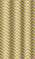 Chevron Print Home Décor Fabric By the Metre (Deep Yellow/ White)