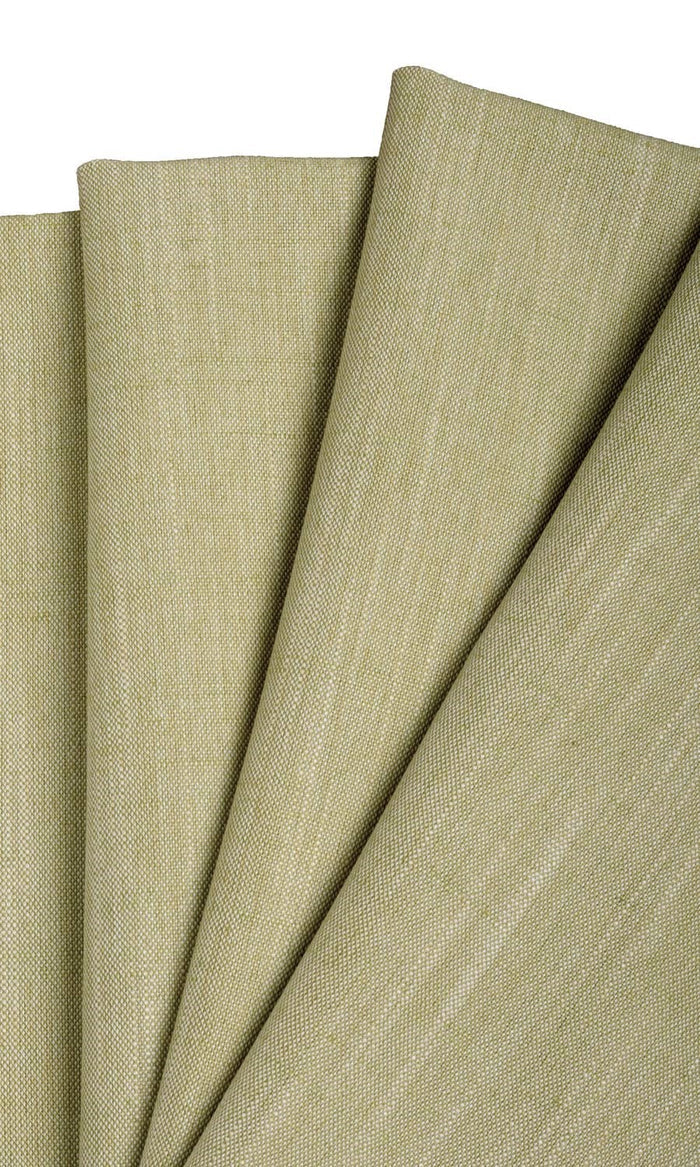 Plain Linen Texture Curtains for Living, Bedroom, Kitchen, Bathroom (Green)