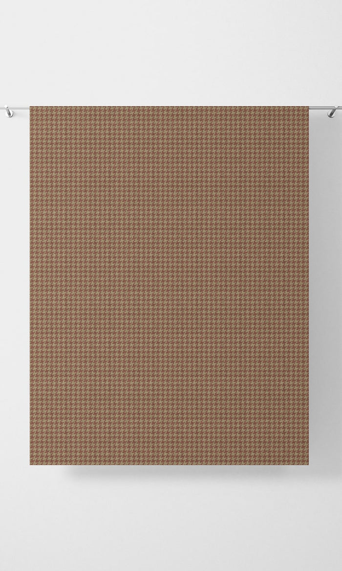 Houndstooth Drapes (Coral Pink/ Beige/ Orange) Extra Long Short Wide
