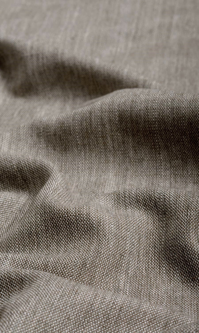 Plain Linen Texture Made-to-Measure Curtains (Taupe/ Brown)