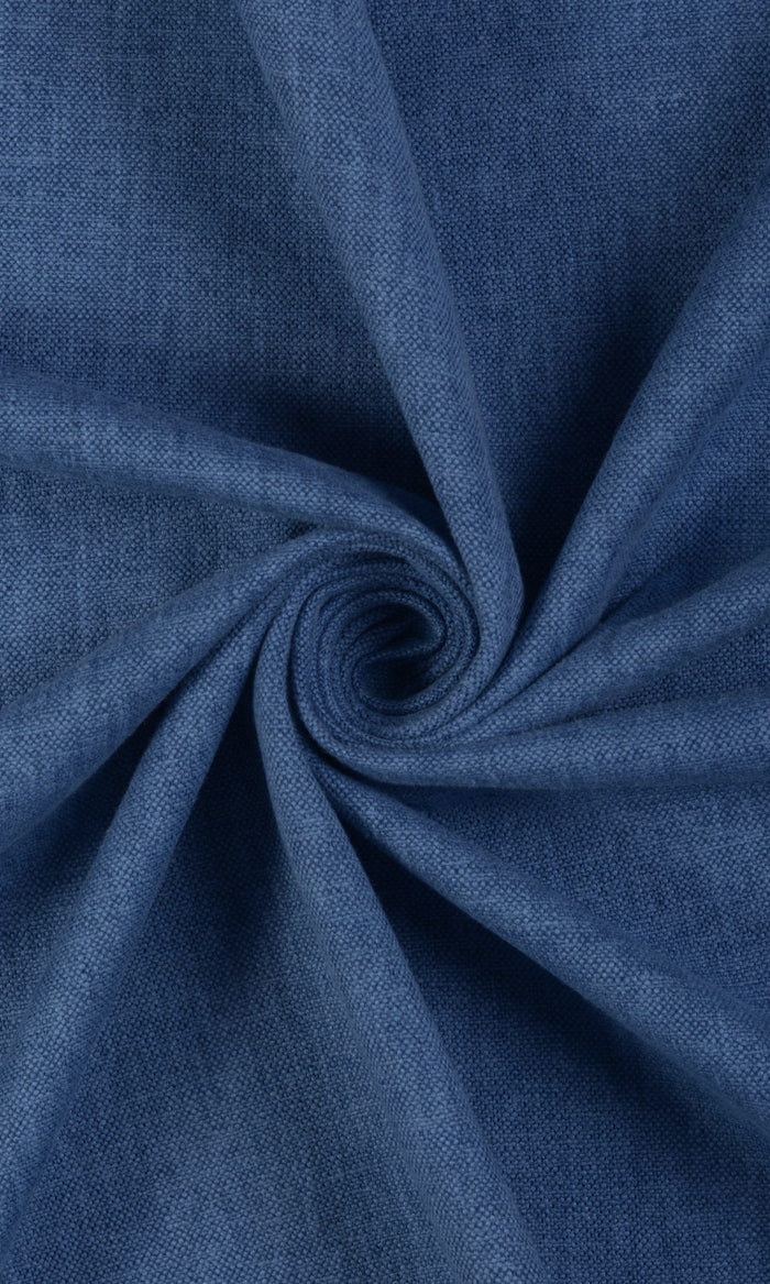 Linen-Blend Curtain Panels (Blue) Extra Long Short Wide