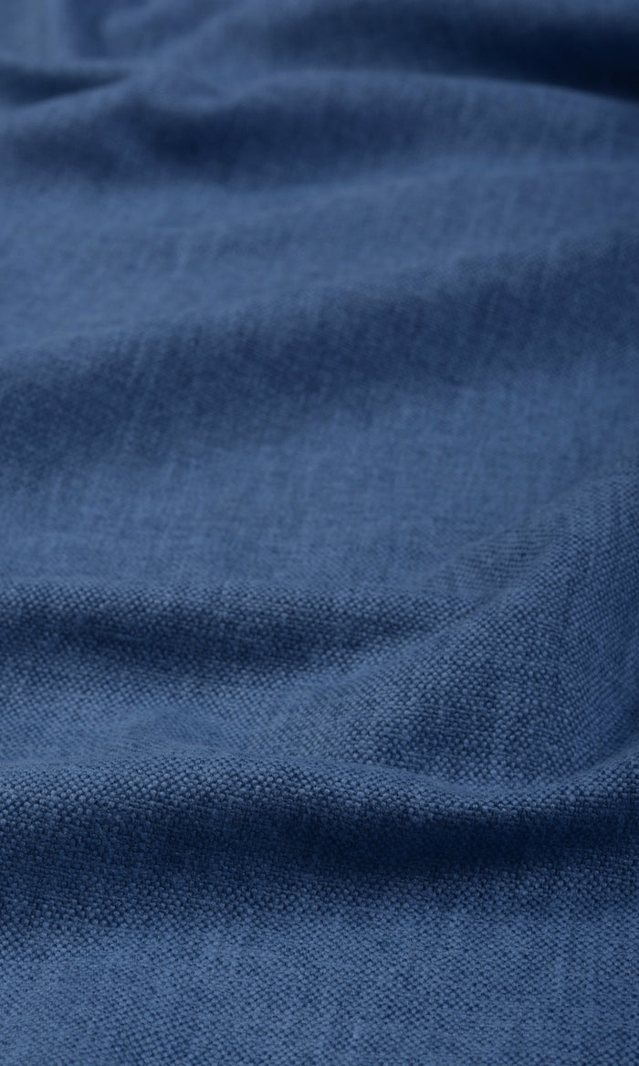 Linen-Blend Curtains / Drapes / Window Drapery Panels (Blue)