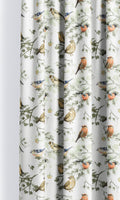 Bird-Print Cotton Drapes (Yellow/ Orange/ White)