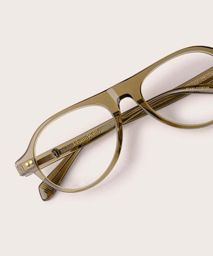 johann wolff schnell olive eyeglasses #color_olive