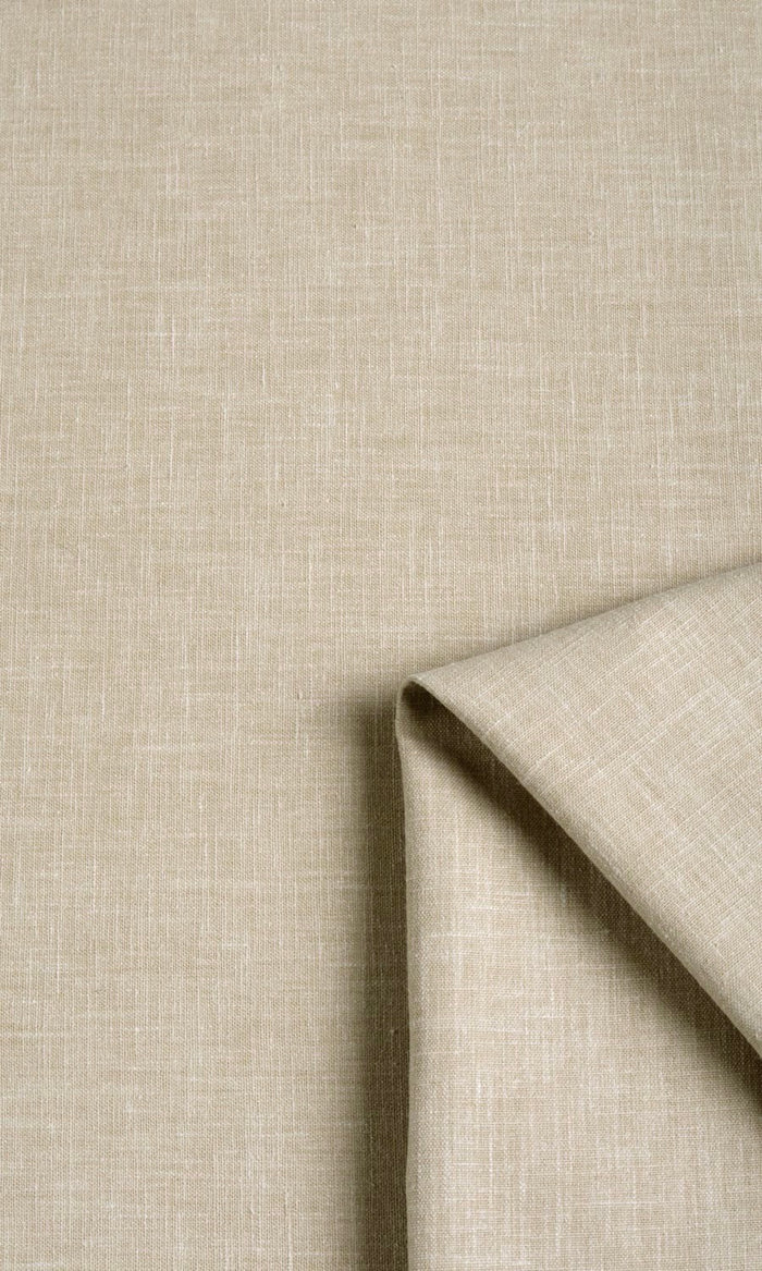 Linen Texture Fabric Material By the Metre (Oatmeal Beige)