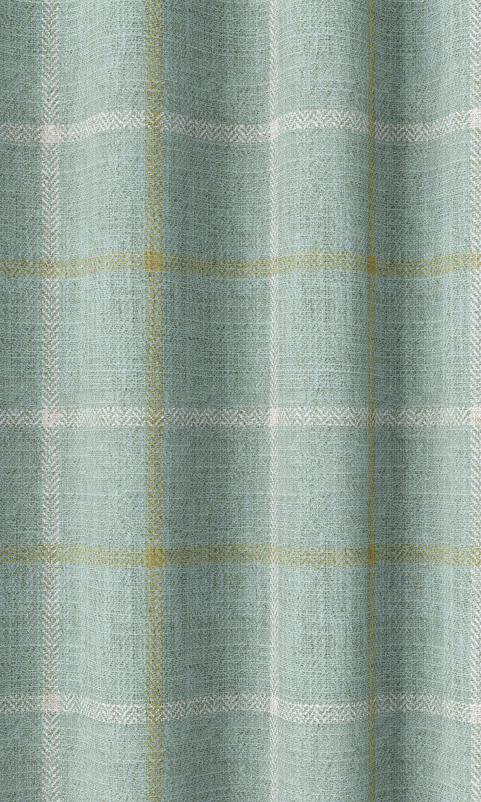 Check Patterned Home Décor Fabric By the Metre (Aqua Blue)