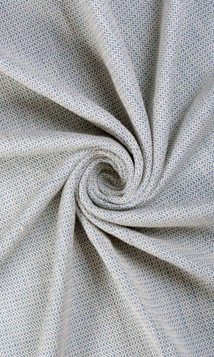 Textured  Curtain Panels for Living, Bedroom, Kitchen, Bathroom (Blue)