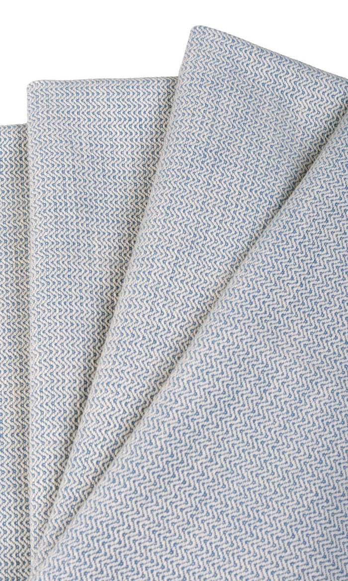 Textured  Any Size Style Curtains (Blue)