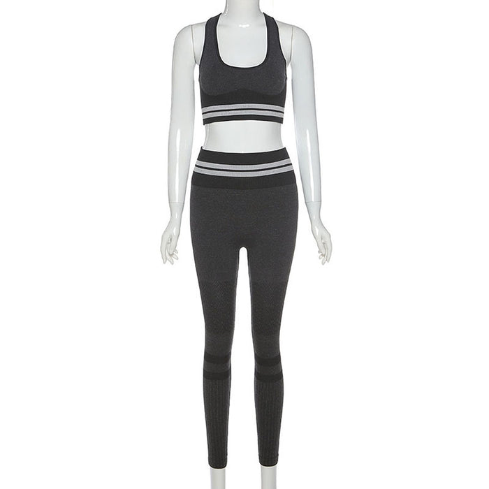 Seamless Knitted Yoga Fitness Suit