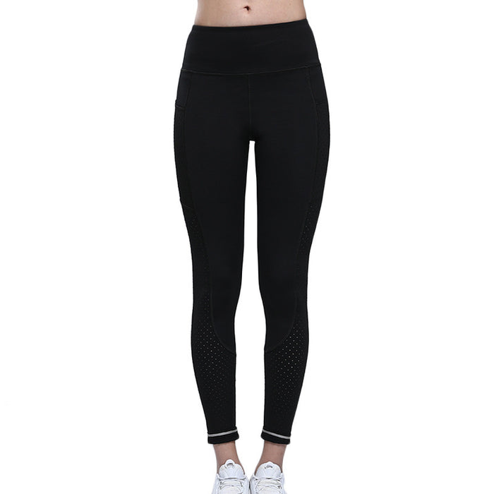 Seamless Tummy-Control Nude-Feel Running Yoga Pants