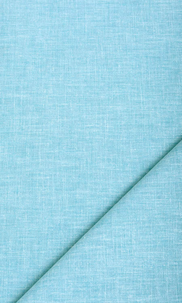 Poly-Cotton Blend Home Textile Fabric Material By the Metre (Aqua Blue)