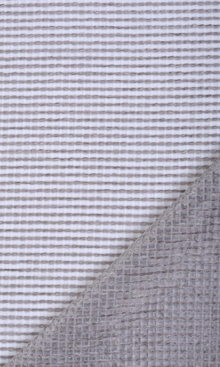Check Weave Sheer Any Size Style Curtains (Grey)
