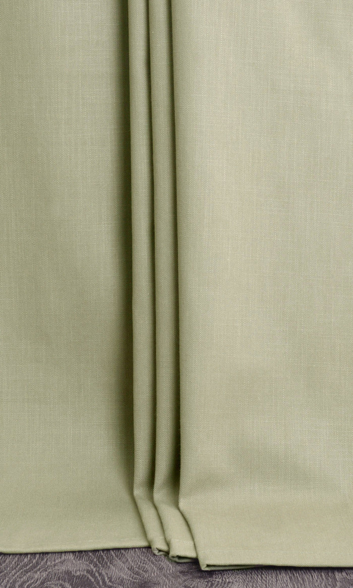 Poly-Cotton Curtains for Living, Bedroom, Kitchen, Bathroom (Green)
