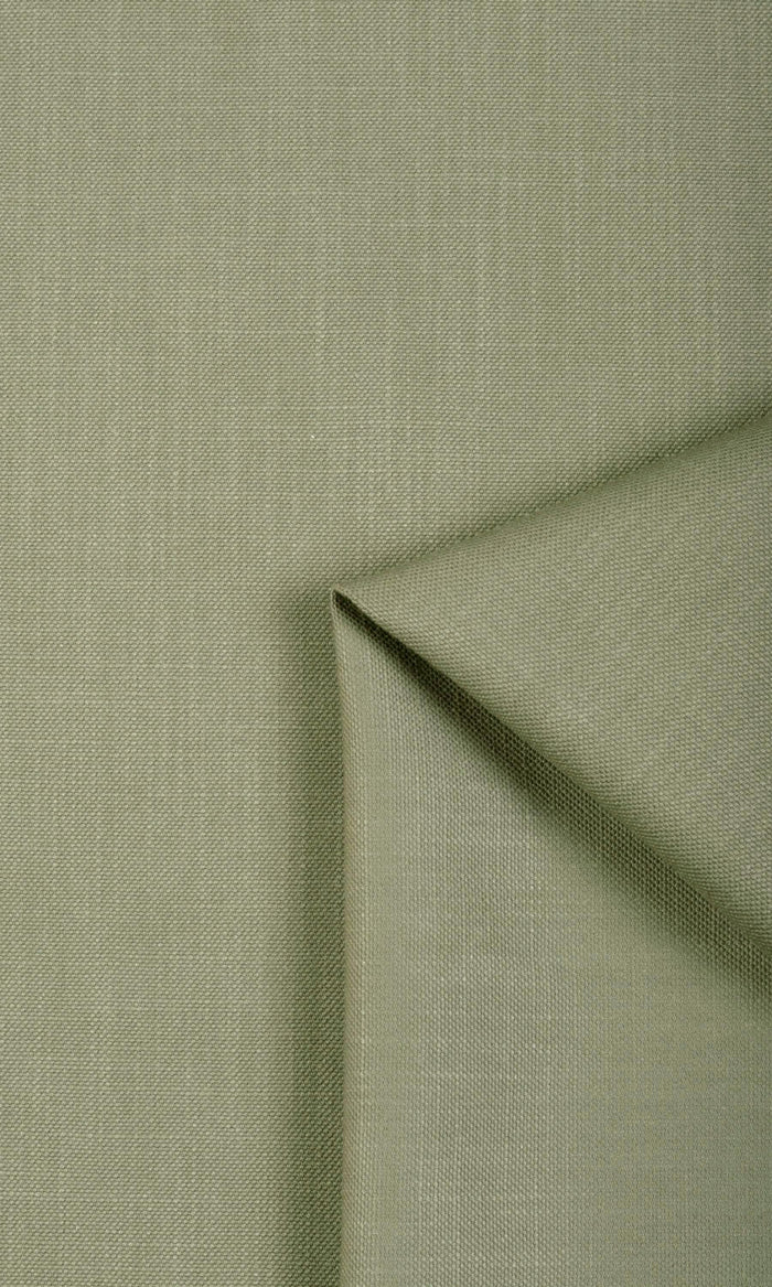 Poly-Cotton Pinch Pleat, Rod Pocket, Eyelet Curtains (Green)