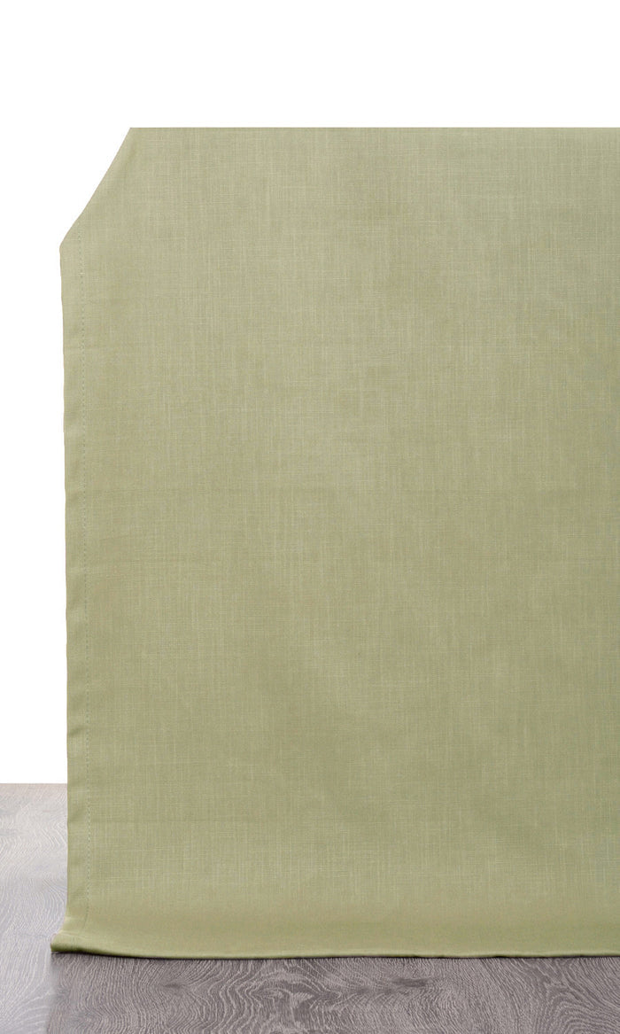 Poly-Cotton Curtains (Green) Extra Long Short Wide