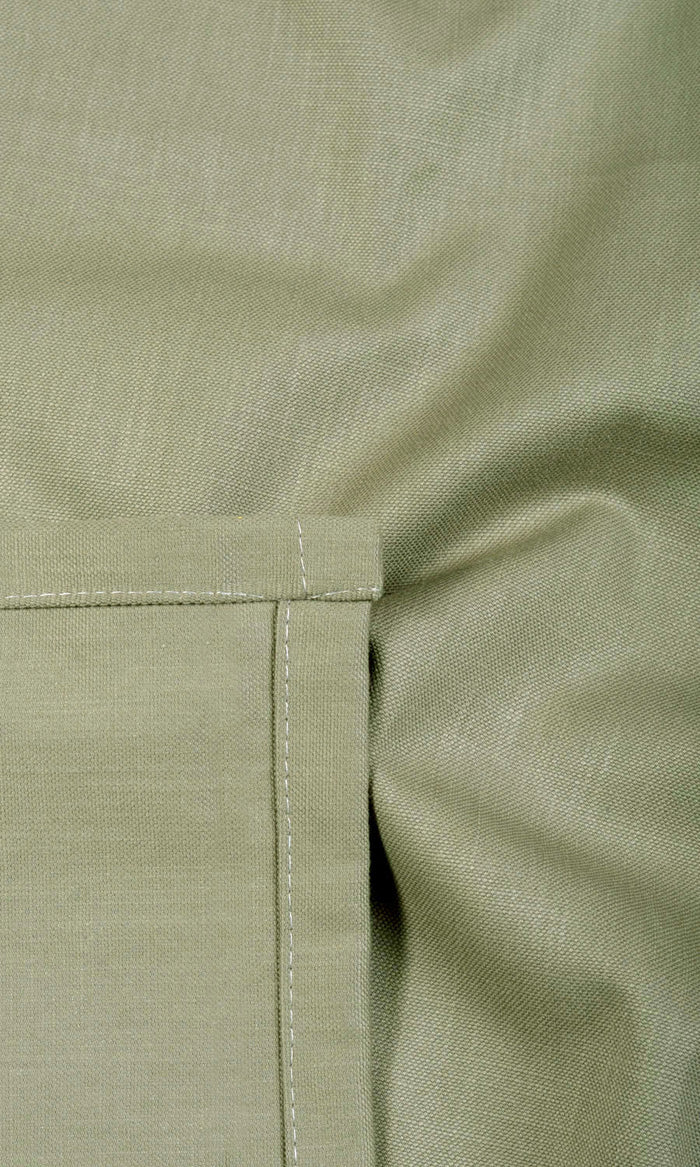 Poly-Cotton Curtains / Drapes / Window Drapery Panels (Green)