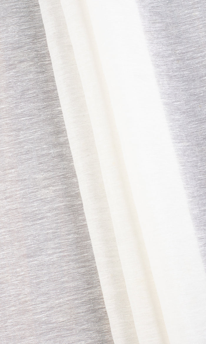 Plain Semi-Sheer Home Textile Fabric Material By the Metre (White)