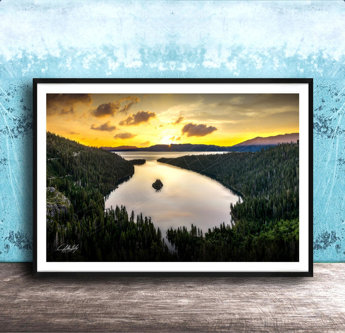 Serene Mountain Landscape | Fine Art Print, Calming Nature Wall Art