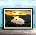 Serene Mountain Landscape | Fine Art Print, Calming Nature Wall Art