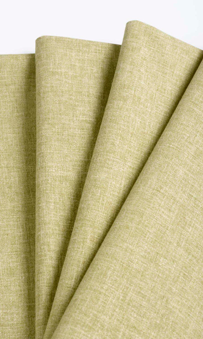 Poly-Cotton Window Treatments Fabric By the Metre (Pale Olive)