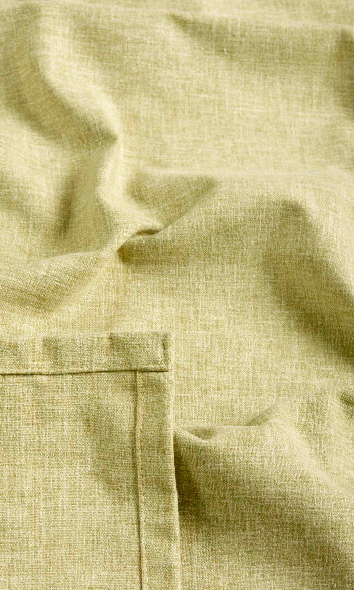 Poly-Cotton Fabric By the Metre for Curtains & Drapes (Pale Olive)