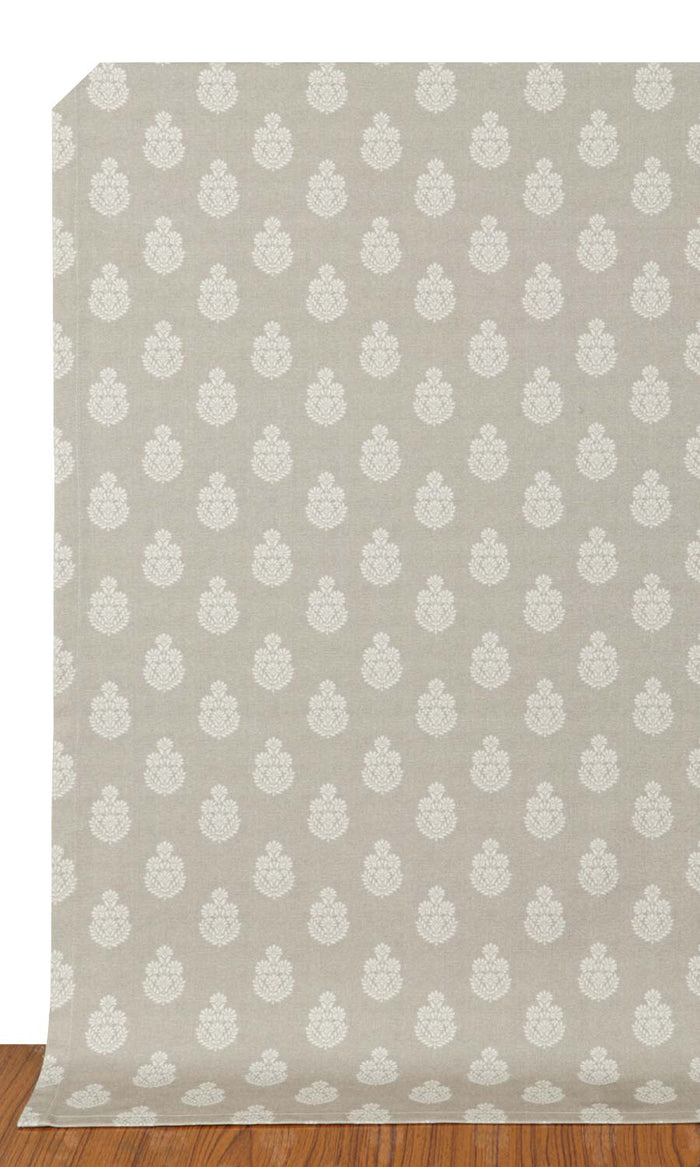 Floral Cotton Window Treatments Fabric By the Metre (Pale Beige)