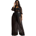 Sheer Mesh Plus Size Jumpsuit – Sexy See-Through Style