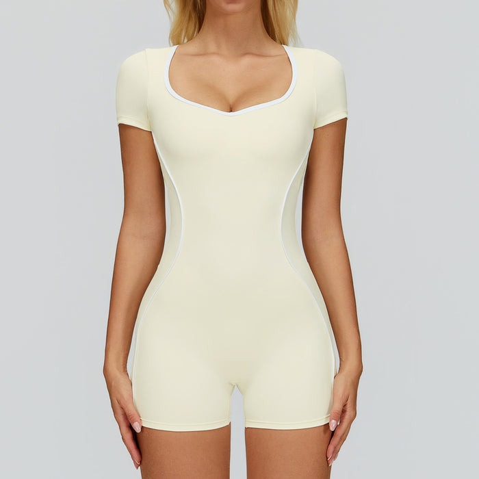 SheRoar Cutout Back Form-Fitting Athletic Jumpsuit