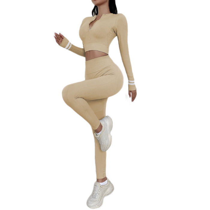 SheRoar Long Sleeve Tight Running & Yoga Suit with Trousers