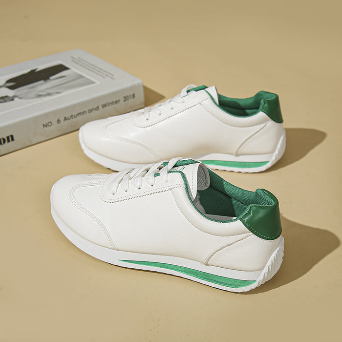 SheRoar PU Lace-Up Low Heel Sneaker