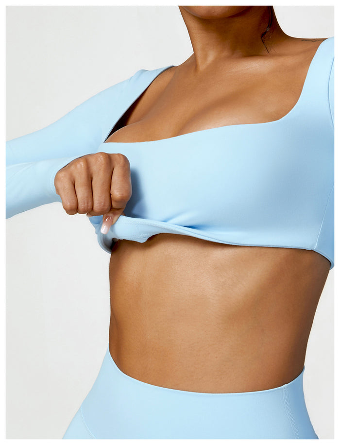 SheRoar Women's Long Sleeve Fitted Yoga & Running Performance Top